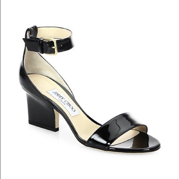 Jimmy Choo Edina Patent Leather Sandals